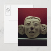 Maske, 500-900 AD Postkarte (Vorne/Hinten)