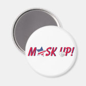 Maske auf! - Amerika Magnet (Vorderseite/Rückseite)