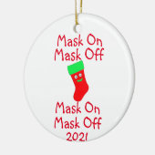 Maske aus Keramik Ornament (Links)