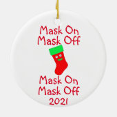Maske aus Keramik Ornament (Hinten)