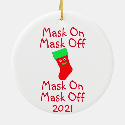 Maske aus Keramik Ornament (Hinten)