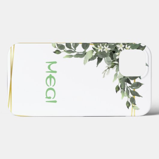 Maske der grünen Blume Case-Mate iPhone Hülle (Rückseite (Horizontal))