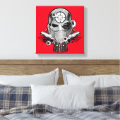 Maske der Selbstmord-Gruppen-| Deadshot u. Leinwanddruck (Insitu (Schlafzimmer))