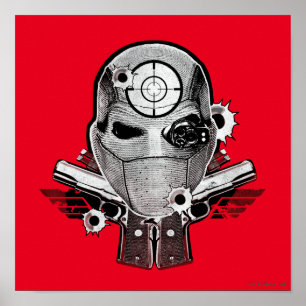 Maske der Selbstmord-Gruppen-  Deadshot u. Poster