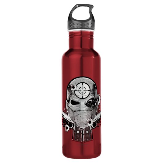 Maske der Selbstmord-Gruppen-| Deadshot u. Trinkflasche (Vorderseite)