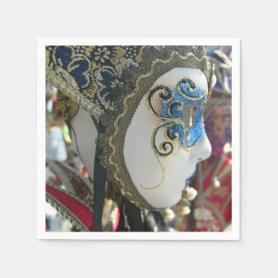 Maske des Karnevals in Venedig Serviette