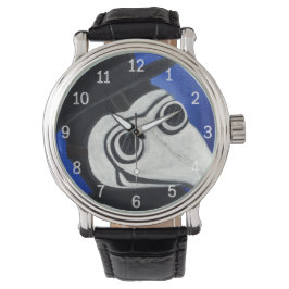 Maske des Pestärzts Armbanduhr