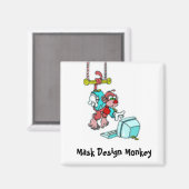 Maske Design Monkey Magnet (Vorderseite/Rückseite)
