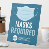 Maske erforderlich mit Zeichn und zusätzlichem Tex Sockelschild (In Situ)