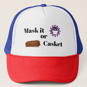 Maske es oder Korbhut Truckerkappe