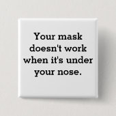 Maske funktioniert nicht button (Vorderseite)