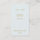 Maske für darstellende Künste Visitenkarte (Rückseite)