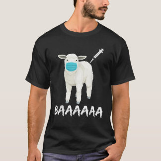 Maske für den Impfstoff gegen Funny Sheep zum Trag T-Shirt