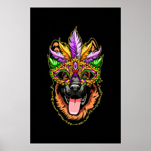 Maske German Shepherd Poster (Vorne)
