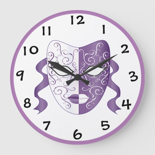 Maske Große Wanduhr (Vorderseite)