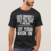 Maske Herdenunsicherheit tragen T-Shirt (Vorderseite)