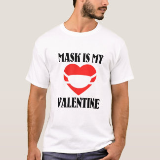 Maske ist mein Valentinherz Frauen Männer Kinder F T-Shirt
