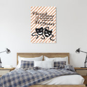 Maske Leinwanddruck (Insitu (Schlafzimmer))