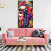 Maske Leinwanddruck (Insitu (Wohnzimmer))