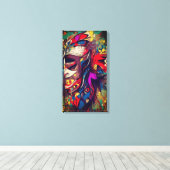 Maske Leinwanddruck (Insitu (Holzboden))