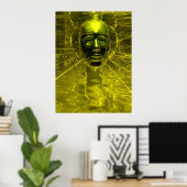 Maske Nefertiti Poster (Heimbüro)