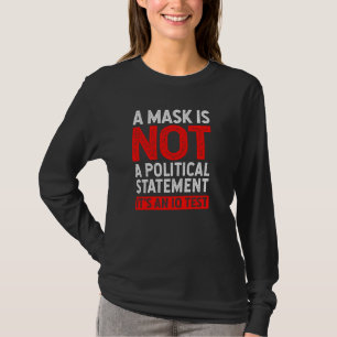 Maske nicht politische Aussage Iq Test Funny Mask  T-Shirt