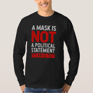 Maske nicht politische Aussage Iq Test Funny Mask T-Shirt