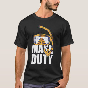 Maske obligatorische Tauchmaske T-Shirt