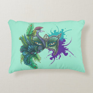 Maske - Pfau Dekokissen