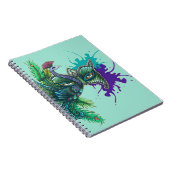 Maske - Pfau Notizblock (Rechte Seite)