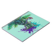 Maske - Pfau Notizblock (Linke Seite)