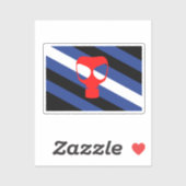 Maske-Pride-Flag Aufkleber (Blatt)