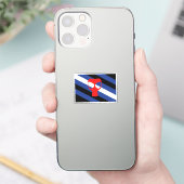 Maske-Pride-Flag Aufkleber (Telefon)