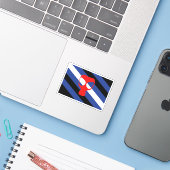 Maske-Pride-Flag Aufkleber (Laptop mit iPhone)