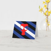 Maske-Pride-Flag Karte (Gelbe Blume)