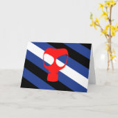 Maske-Pride-Flag Karte (Gelbe Blume)