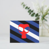 Maske-Pride-Flag Postkarte (Stehend Vorderseite)