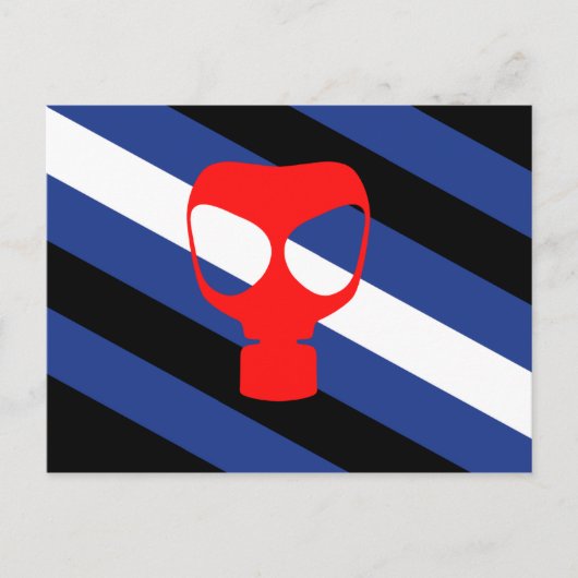 Maske-Pride-Flag Postkarte (Vorderseite)
