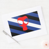 Maske-Pride-Flag Rechteckiger Aufkleber (Umschlag)