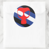 Maske-Pride-Flag Runder Aufkleber (Tasche)