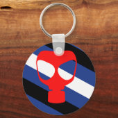 Maske-Pride-Flag Schlüsselanhänger (Vorderseite)