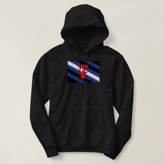 Maske-Pride-Markierung Hoodie (Design vorne)