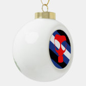 Maske-Pride-Markierung Keramik Kugel-Ornament (Links)