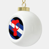 Maske-Pride-Markierung Keramik Kugel-Ornament (Rechts)