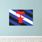 Maske-Pride-Markierung Leinwanddruck (Insitu (Holzboden))