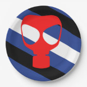 Maske-Pride-Markierung Pappteller (Vorderseite)