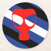Maske-Pride-Markierung Runder Pappuntersetzer (Vorderseite)