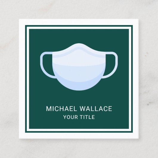 Maske Quadratische Visitenkarte (Vorderseite)