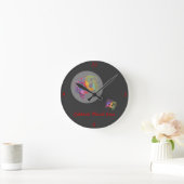 Maske: Runde Wanduhr (Zuhause)