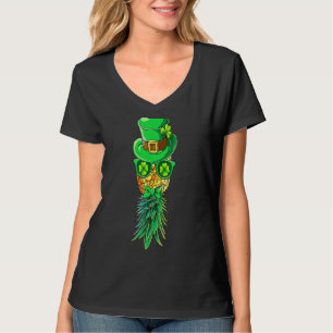 Maske Swinger Auf den Kopf Ananas St Patrick's Da T-Shirt